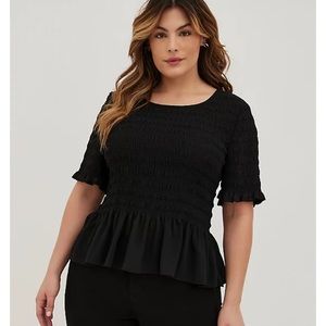 Torrid peplum top